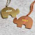 Embroidered Elephant Ornament for Christmas or home decor
