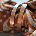Wrapped Copper Napkin Ring, 4 Pcs Per Set