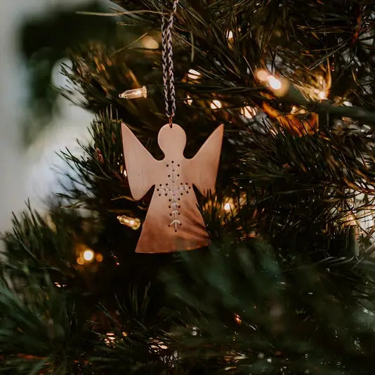Embroidered Angel Ornament