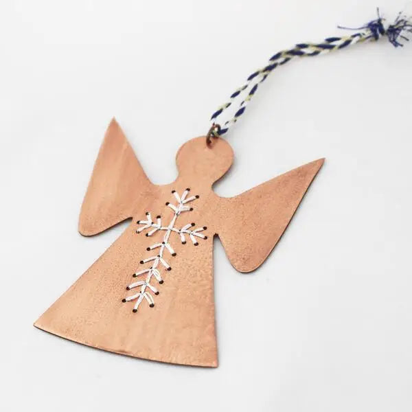 Embroidered Angel Ornament