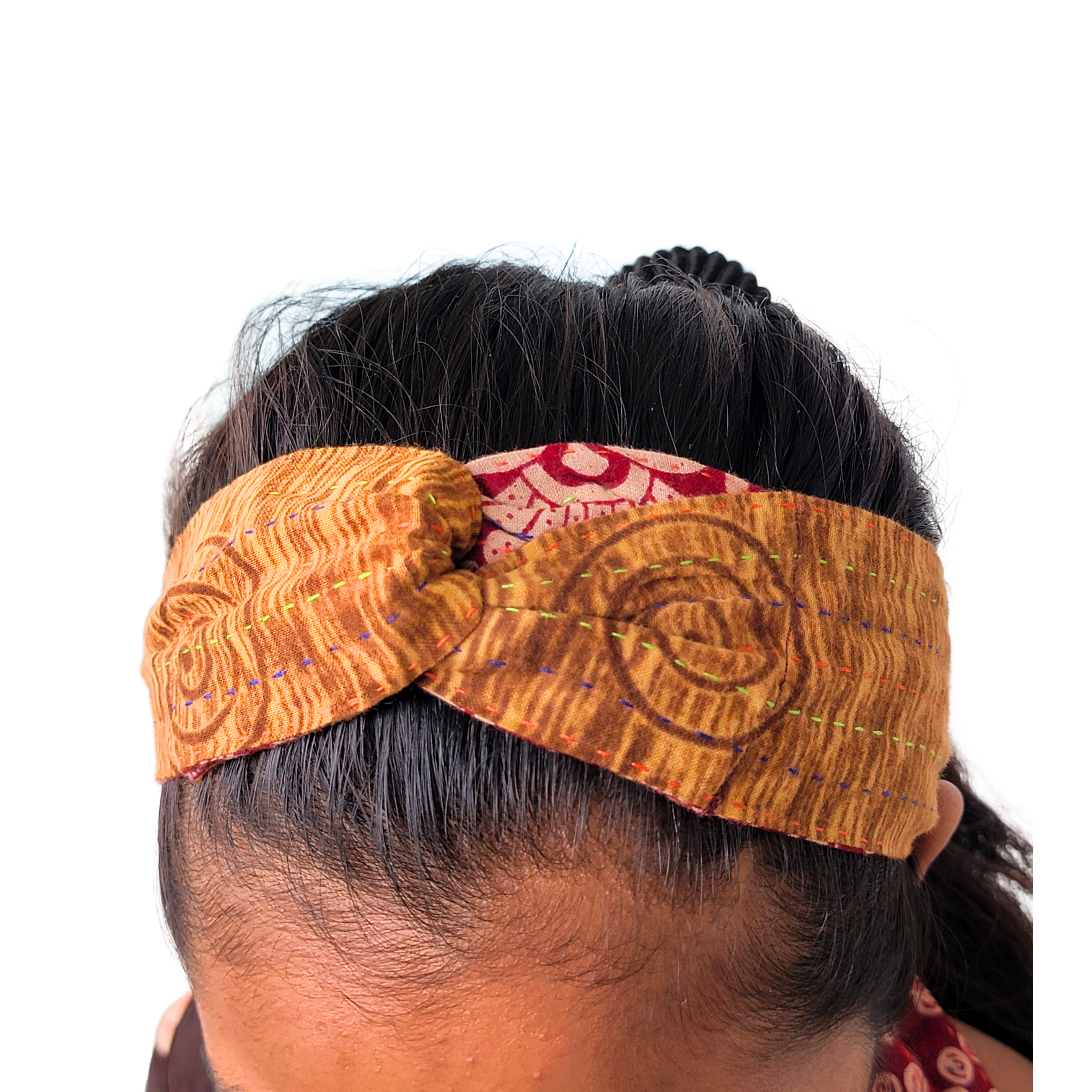Kantha Hair Wrap in Vintage Cotton
