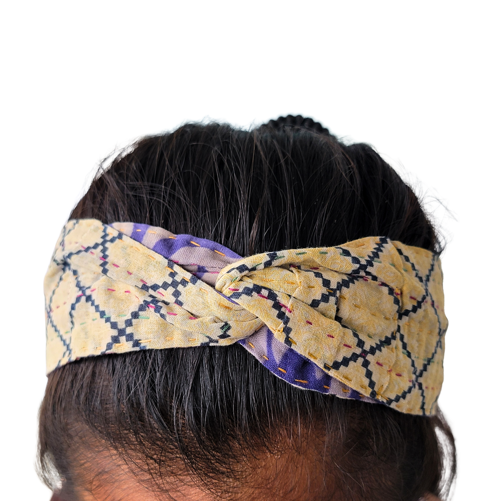 Kantha Hair Wrap in Vintage Cotton