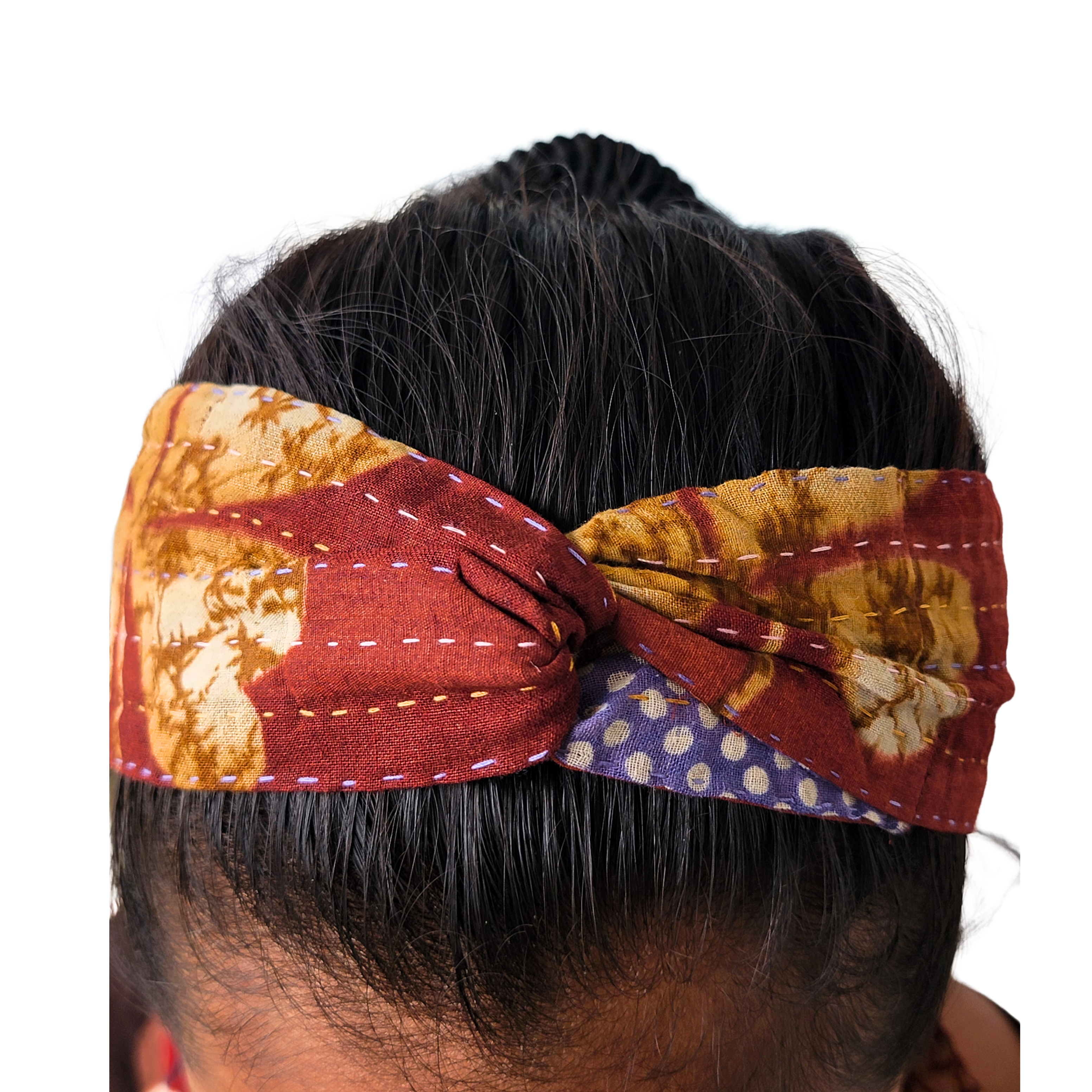 Kantha Hair Wrap in Vintage Cotton