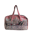 Basha Kantha Mini Duffel Bag in Red and White