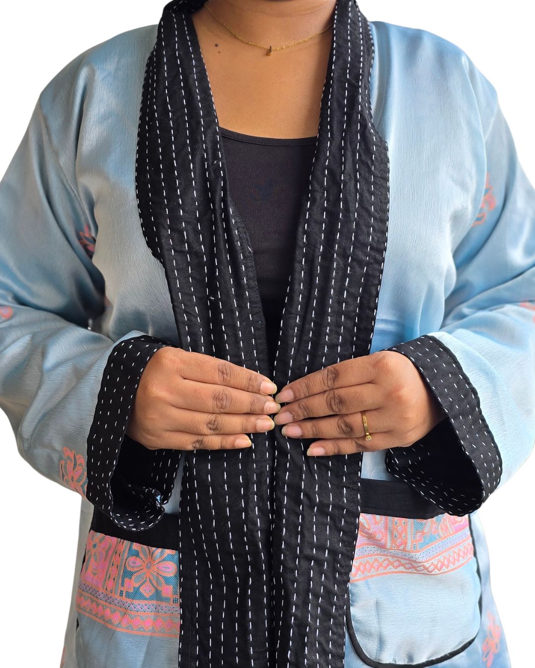 Basha vintage cotton jacket with pockets (Large)