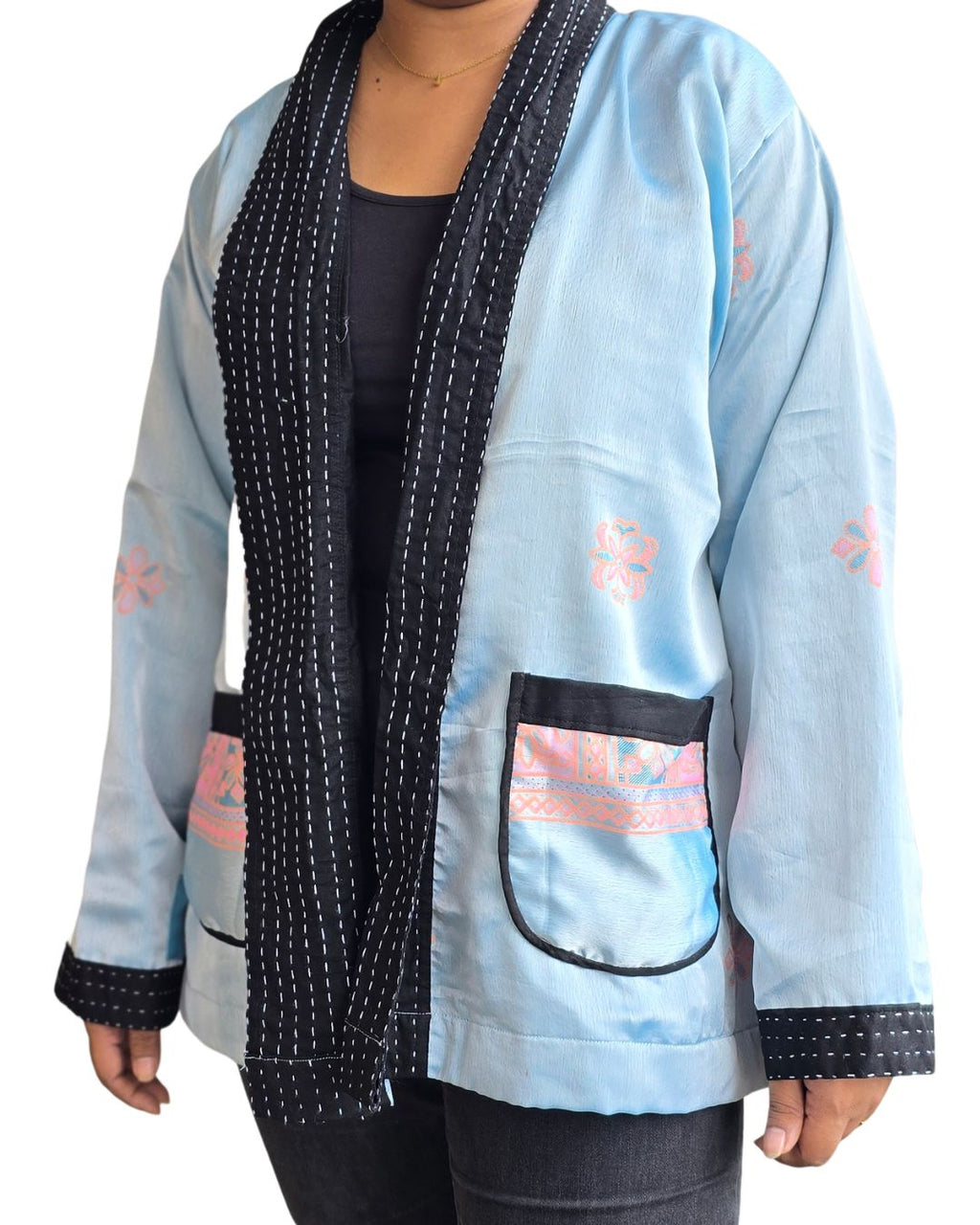 Basha vintage cotton jacket with pockets (Large)