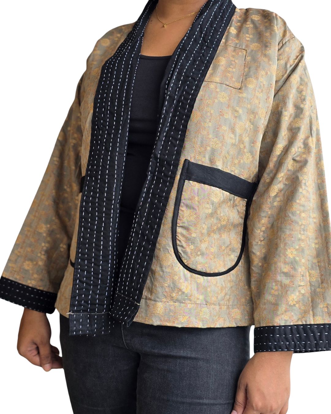 Basha vintage cotton jacket with pockets (Medium)