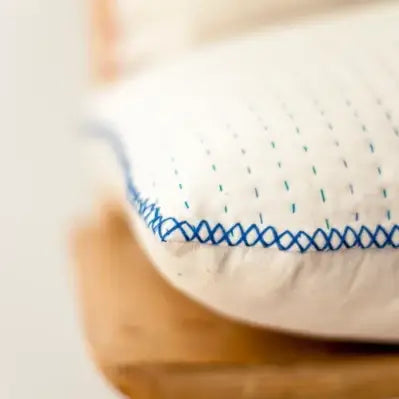 Natural kantha cushion cover