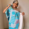 Basha Recycled Patchwork Plaid Blanket & Unbleached Cotton
