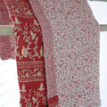 Small Vintage Kantha Blanket, 100x100cm