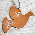 Embroidered Peace Dove Christmas ornament or decor