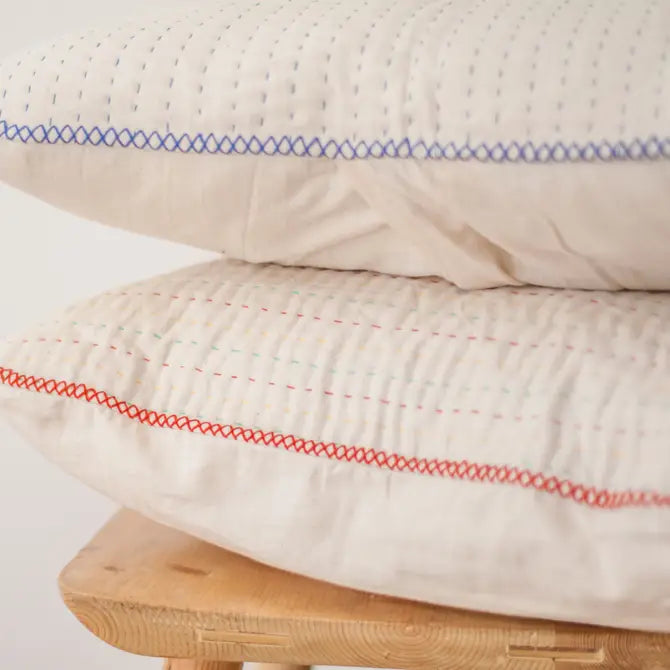 Natural kantha Pillow Sham