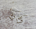 Basha Sterling Silver Heart Earrings