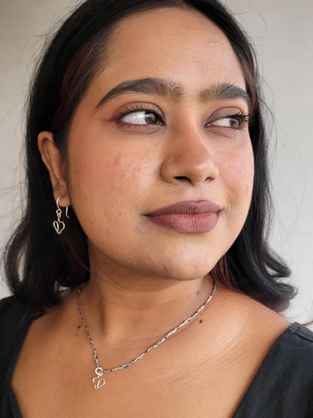 Basha Sterling Silver Heart Earrings