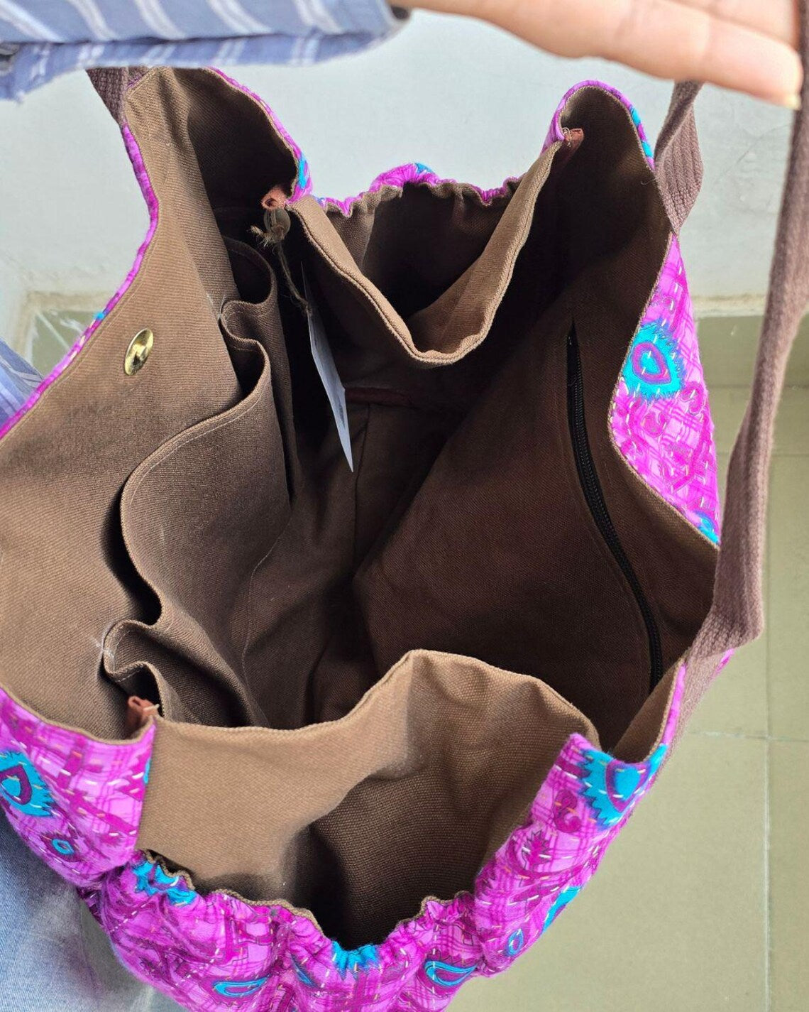 Basha Kantha Everyday Bag in Vibrant Pink